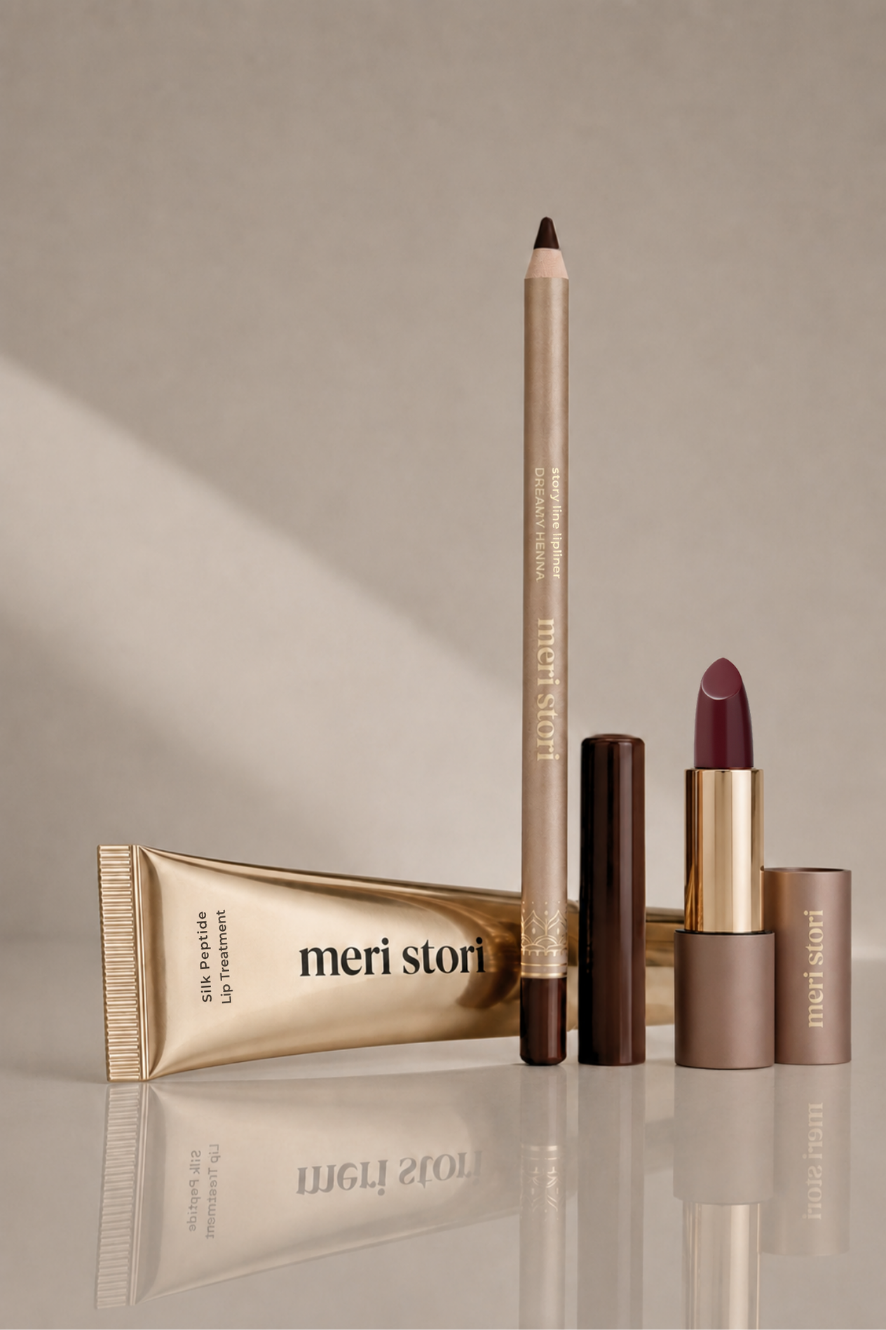 Berry Cute Lip Treatment, Royal Berry Lipstick + Dreamy Henna Lipliner (value $55 USD)